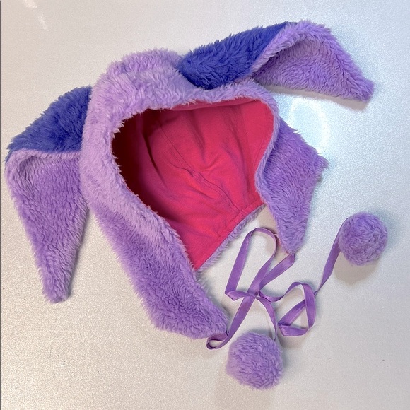 Lop-Eared Bunny Plush Fur Y2K Character Hat Adult GUC - Picture 2 of 9